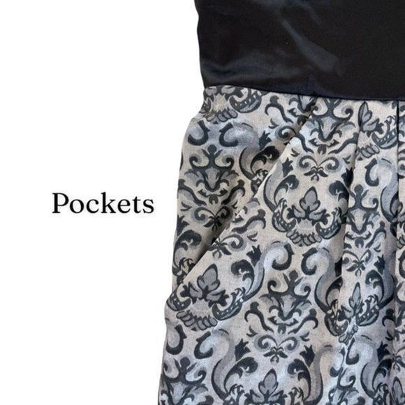 Speechless Strapless Dress w/pockets and waist detail - Picture 4 of 9